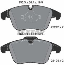 TEXTAR Sada brzdových platničiek kotúčovej brzdy TEXTAR 2227201 (2227201)