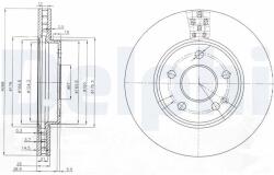 DELPHI Tarcza Ham. Przod Mercedes (bg3909)