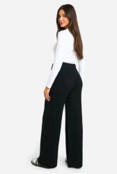 Boohoo fekete kötött nadrág B16 ykb L