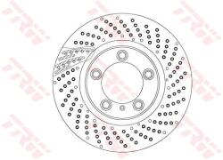 TRW Brzdový kotúč TRW DF6541S (DF6541S)