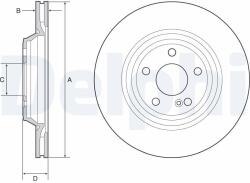 DELPHI Brzdový kotúč DELPHI BG4957C (BG4957C)