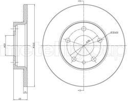 METELLI Brzdový kotúč METELLI 23-0388C (23-0388C)