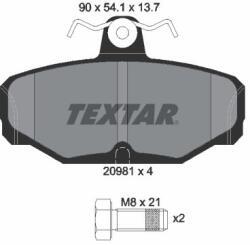 TEXTAR Sada brzdových platničiek kotúčovej brzdy TEXTAR 2098101 (2098101)