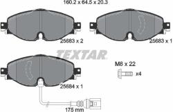 TEXTAR Sada brzdových platničiek kotúčovej brzdy TEXTAR 2568301 (2568301)