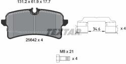 TEXTAR Sada brzdových platničiek kotúčovej brzdy TEXTAR 2564203 (2564203)