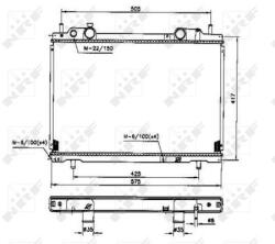 NRF Chladič motora NRF 53200 (53200)