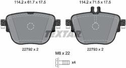TEXTAR Sada brzdových platničiek kotúčovej brzdy TEXTAR 2279201 (2279201)