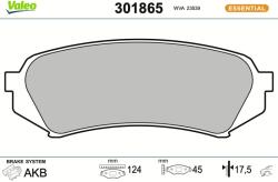 VALEO Sada brzdových platničiek kotúčovej brzdy VALEO 301865 (301865)