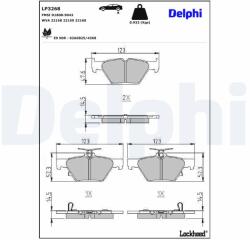 DELPHI Klocki Ham. Tyl Subaru Outback 15- (lp3268)