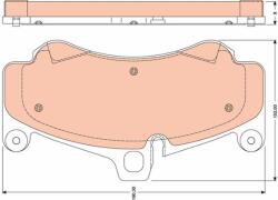 TRW Sada brzdových platničiek kotúčovej brzdy TRW GDB1779 (GDB1779)