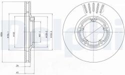 DELPHI Brzdový kotúč DELPHI BG4098 (BG4098)