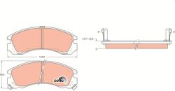 TRW Sada brzdových platničiek kotúčovej brzdy TRW GDB1126 (GDB1126)