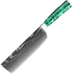 HARAHU Cuțit de bucătărie BL-39277 - Nakiri / Verde KP39277