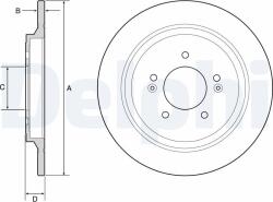 DELPHI Tarcza Ham. Hyundai Tucson 15- Tyl (bg4932c)
