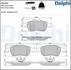 DELPHI Klocki Ham. Renault Megane Iii (lp2152)