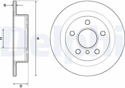 DELPHI Brzdový kotúč DELPHI BG4706C (BG4706C)