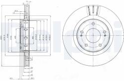 DELPHI Tarcza Ham. Mitsubishi Outlander (bg4038c)