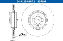 ATE Brzdový kotúč ATE 24.0125-0197.1 (24.0125-0197.1)