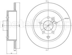 METELLI Brzdový kotúč METELLI 23-1052C (23-1052C)