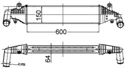 MAHLE Chladič plniaceho vzduchu MAHLE CI 504 000S (CI 504 000S)