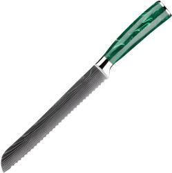 HARAHU Cuțit de bucătărie BL-39279 - Pâine / Verde KP39279