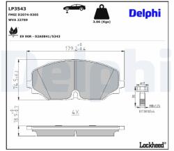 DELPHI Klocki Hamulcowe Przod (lp3543)