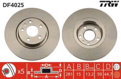 TRW Brzdový kotúč TRW DF4025 (DF4025)