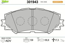 VALEO Sada brzdových platničiek kotúčovej brzdy VALEO 301943 (301943)