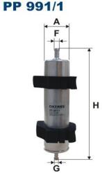 FILTRON Palivový filter FILTRON PP 991/1 (PP 991/1)