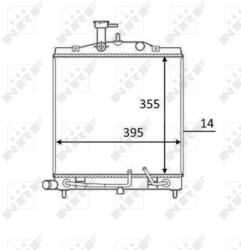 NRF Chladič motora NRF 58531 (58531)