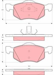 TRW Sada brzdových platničiek kotúčovej brzdy TRW GDB1497 (GDB1497)