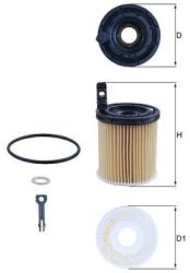 MAHLE Olejový filter MAHLE OX 1121D (OX 1121D)