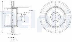 DELPHI Tarcza Ham. Jeep Cherokee (bg3659)