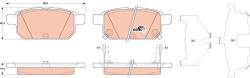 TRW Sada brzdových platničiek kotúčovej brzdy TRW GDB3529 (GDB3529)
