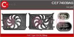 CASCO Elektromotor vetráka chladiča CASCO CEF74039AS (CEF74039AS)