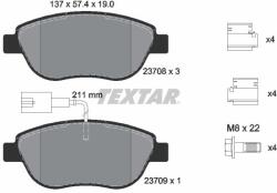 TEXTAR Sada brzdových platničiek kotúčovej brzdy TEXTAR 2370802 (2370802)