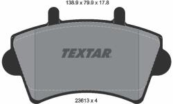 TEXTAR Sada brzdových platničiek kotúčovej brzdy TEXTAR 2361301 (2361301)