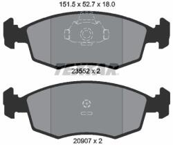 TEXTAR Sada brzdových platničiek kotúčovej brzdy TEXTAR 2355202 (2355202)