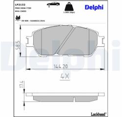 DELPHI Klocki Ham. Toyota Camry 05- (lp2132)