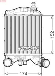 DENSO Chladič plniaceho vzduchu DENSO DIT09111 (DIT09111)