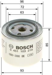 Bosch Olejový filter BOSCH 0 451 103 219 (0 451 103 219)