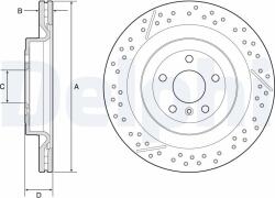 DELPHI Tarcza Ham. Mercedes M W166 11- Tyl (bg9223c)