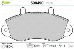 VALEO Sada brzdových platničiek kotúčovej brzdy VALEO 598490 (598490)