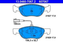 ATE Sada brzdových platničiek kotúčovej brzdy ATE 13.0460-7067.2 (13.0460-7067.2)