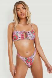 Boohoo bikini felső virágos megkötős NI9 yll M