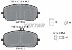 TEXTAR Sada brzdových platničiek kotúčovej brzdy TEXTAR 2294401 (2294401)