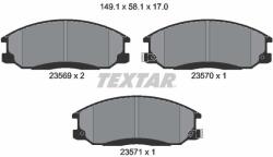 TEXTAR Sada brzdových platničiek kotúčovej brzdy TEXTAR 2356901 (2356901)