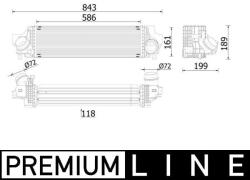 MAHLE Chladič plniaceho vzduchu MAHLE CI 610 000P (CI 610 000P)