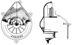 MAHLE Vnútorný ventilátor MAHLE AB 72 000P (AB 72 000P)