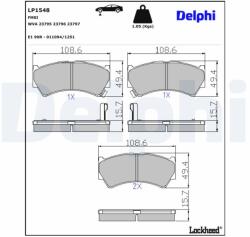 DELPHI Klocki Ham. Suzuki Baleno (lp1548)